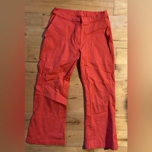 Designer/Paris Kenzo Jungle Kids Bright Orange stretch Cotton Pants Sz 10